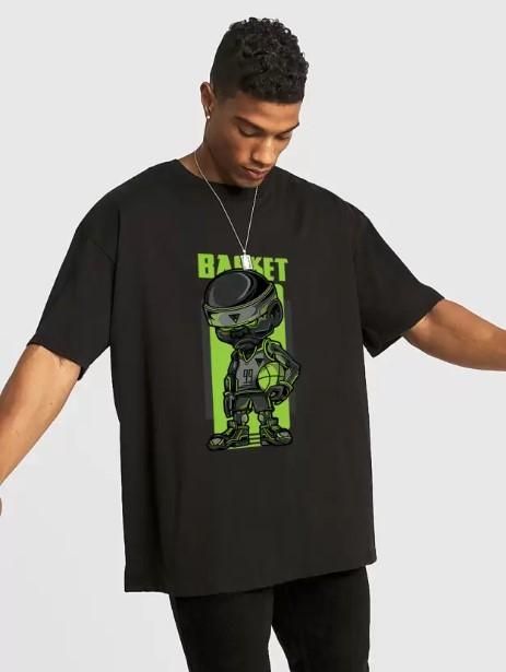 Men's Digital Printed Oversized T-shirt